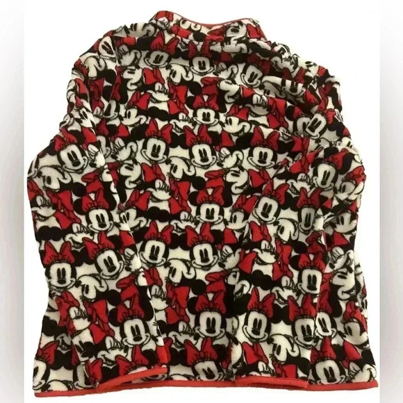 Disney Store Women’s Minnie Mouse Plush Zip Up Size XXL - Picture 3 of 4